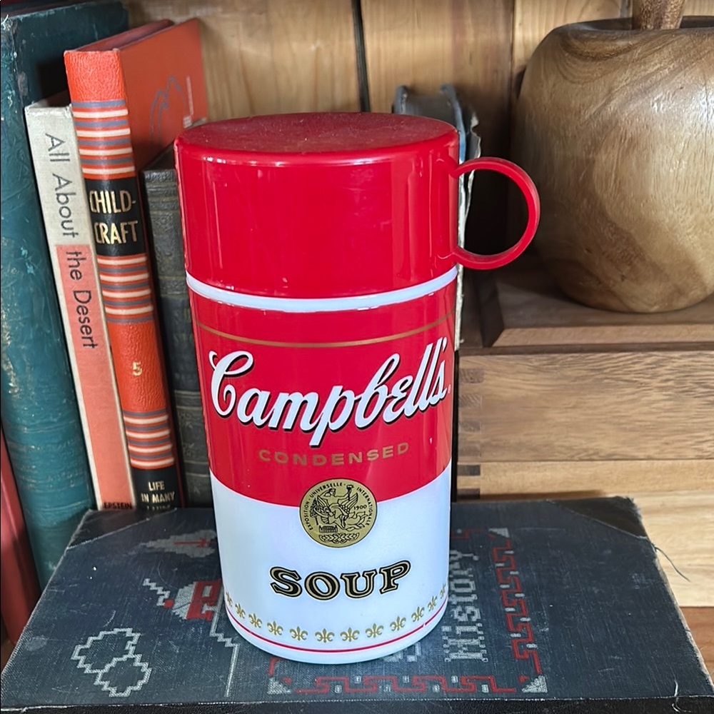 VINTAGE Campbell's Red and White Soup Thermos